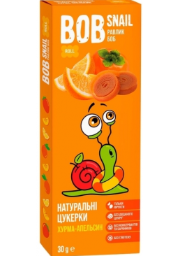 Натуральные конфеты Bob Snail Хурма-Апельсин, 30 г